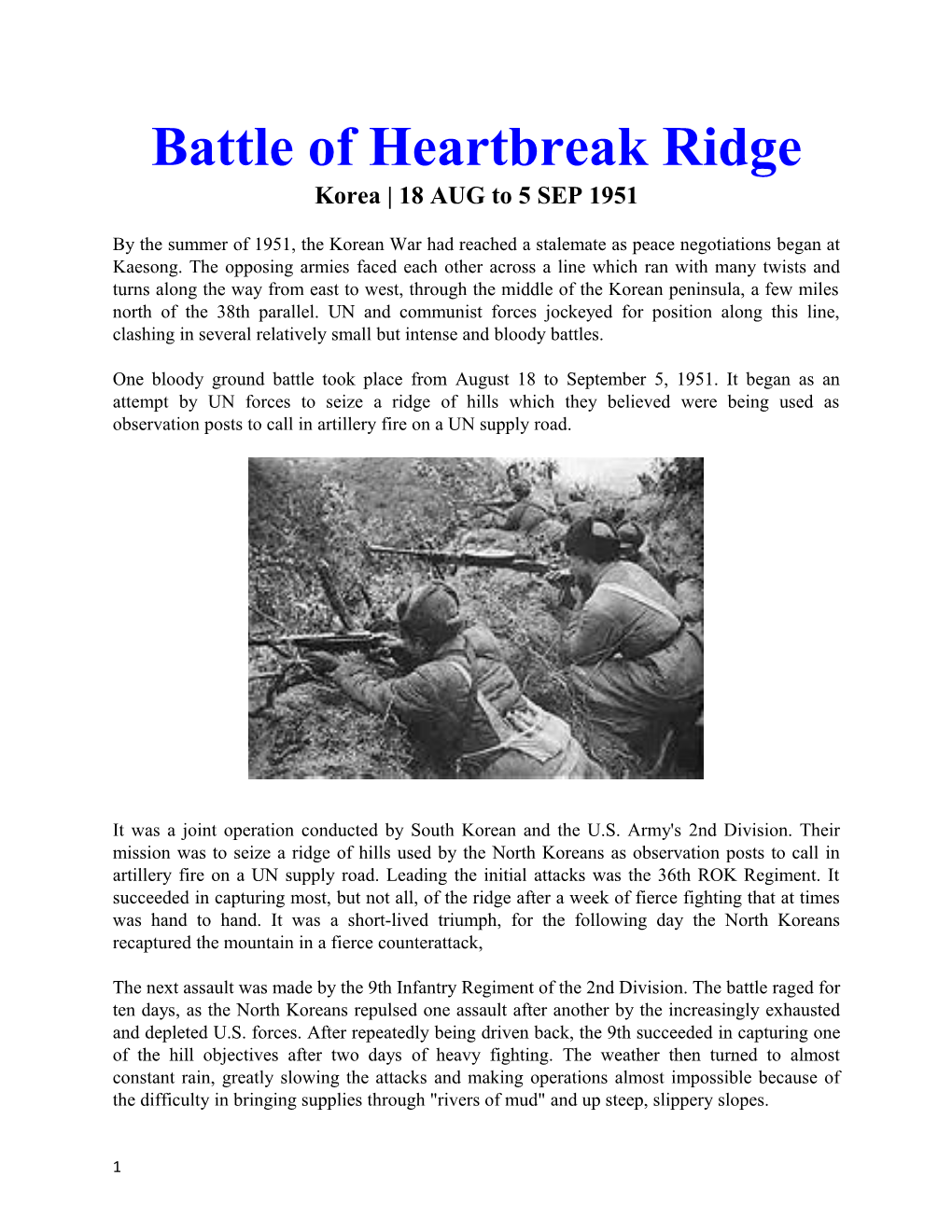 Battle of Heartbreak Ridge