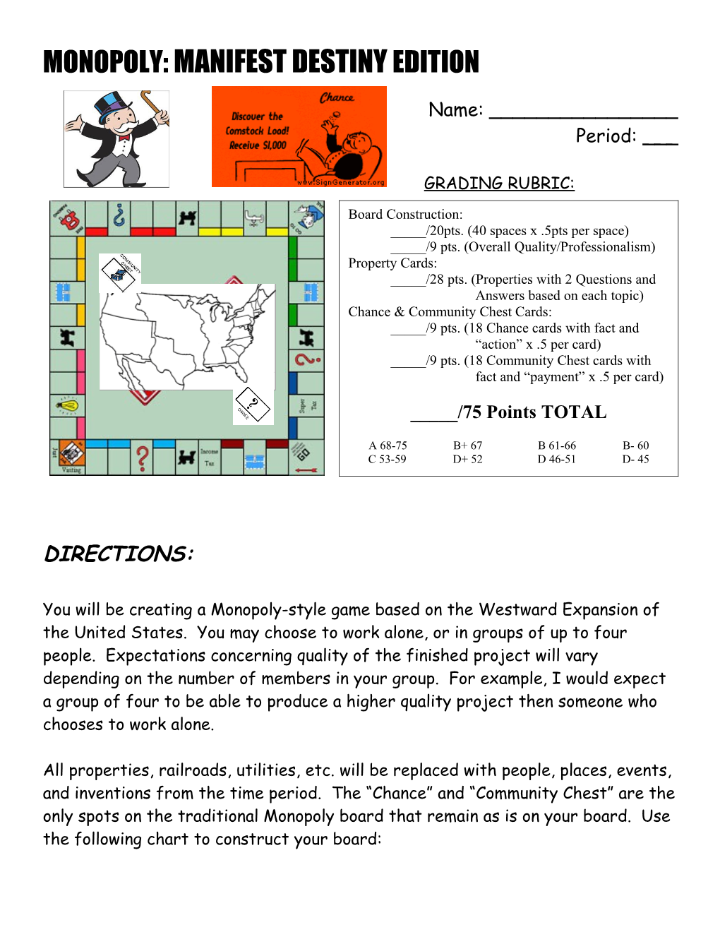 Monopoly: Westward Expansion Edition