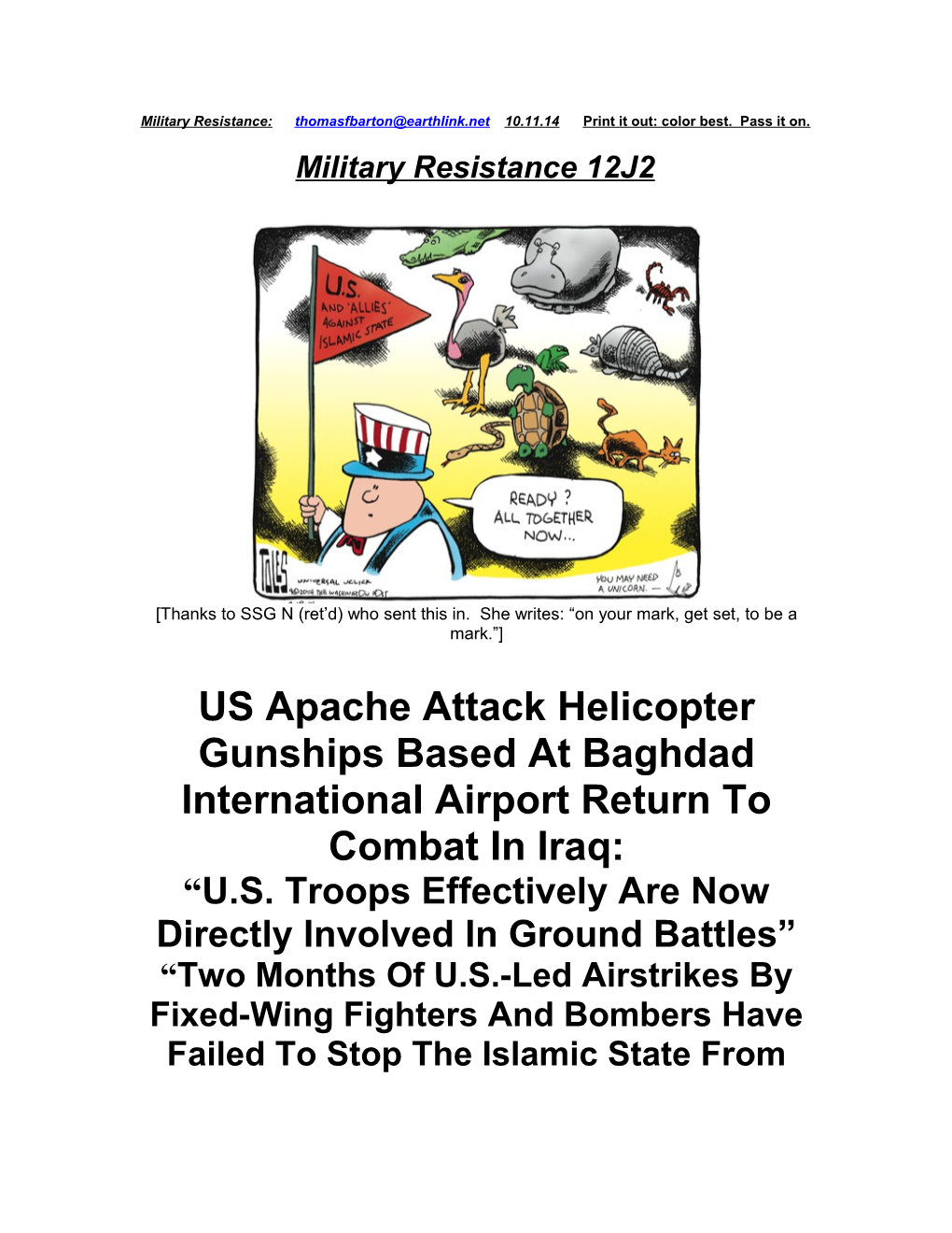 Military Resistance 12J2