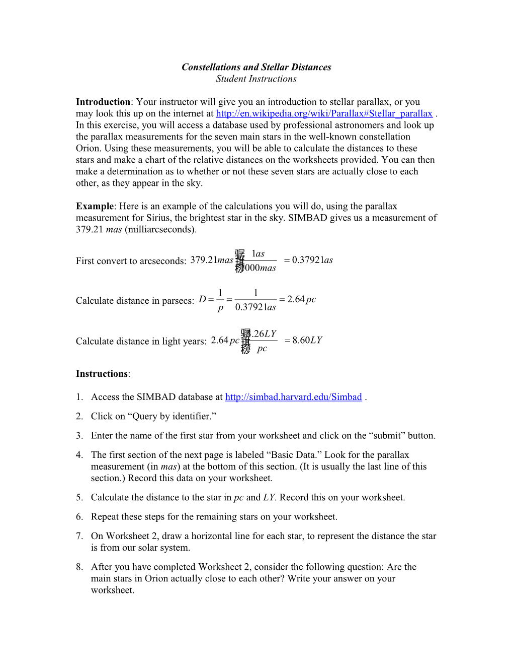 Constellations and Stellar Distances