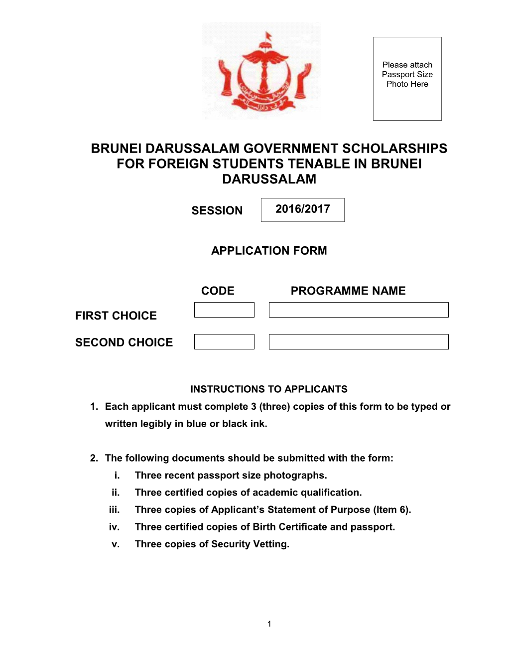 Brunei Darussalam Government Scholarships for Foreign Students Tenable in Brunei Darussalam