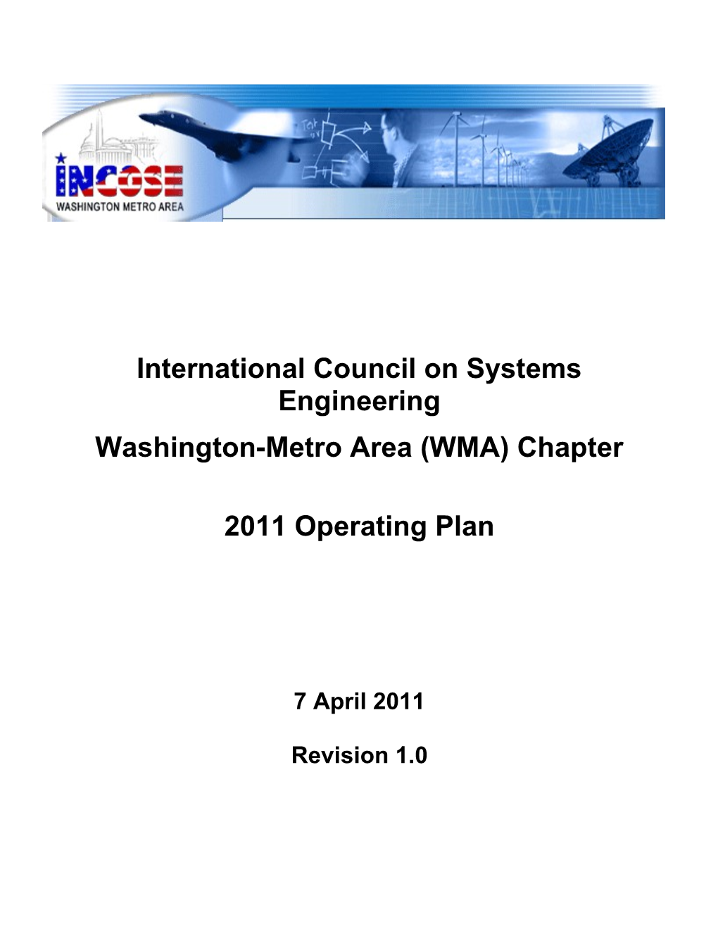 INCOSE-WMA Operating Plan