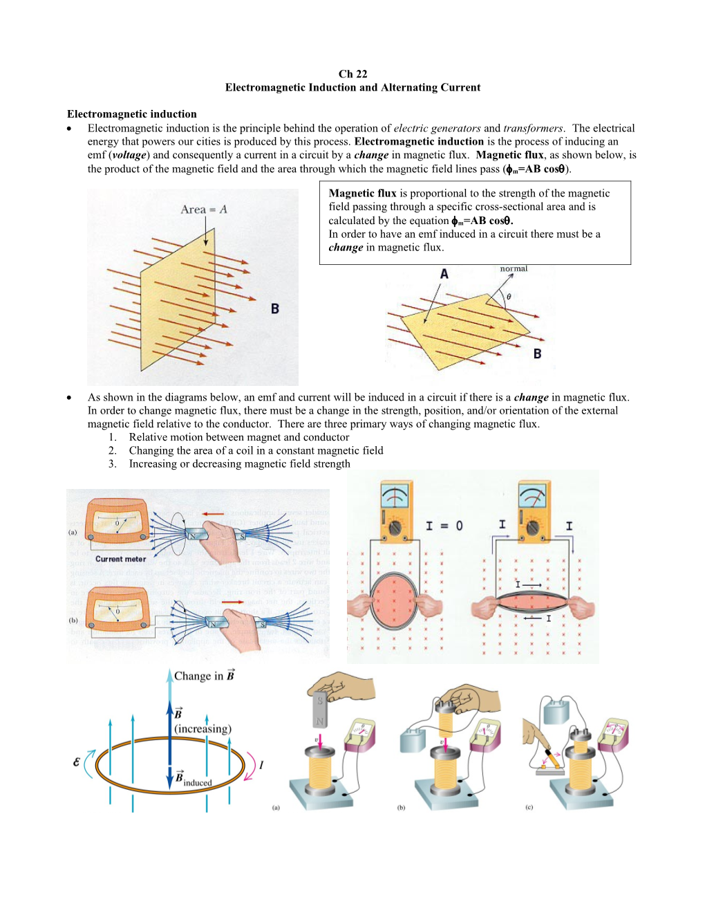 Ch 20 Induced Voltages and Inductance