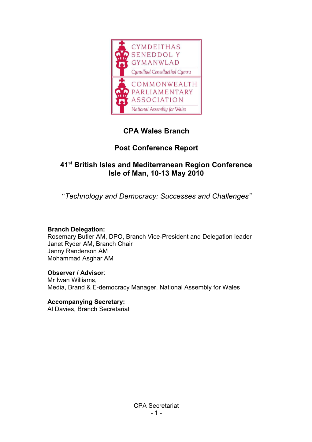 Cpa Wales Branch__- 2010 Bimr Isle of Man Report