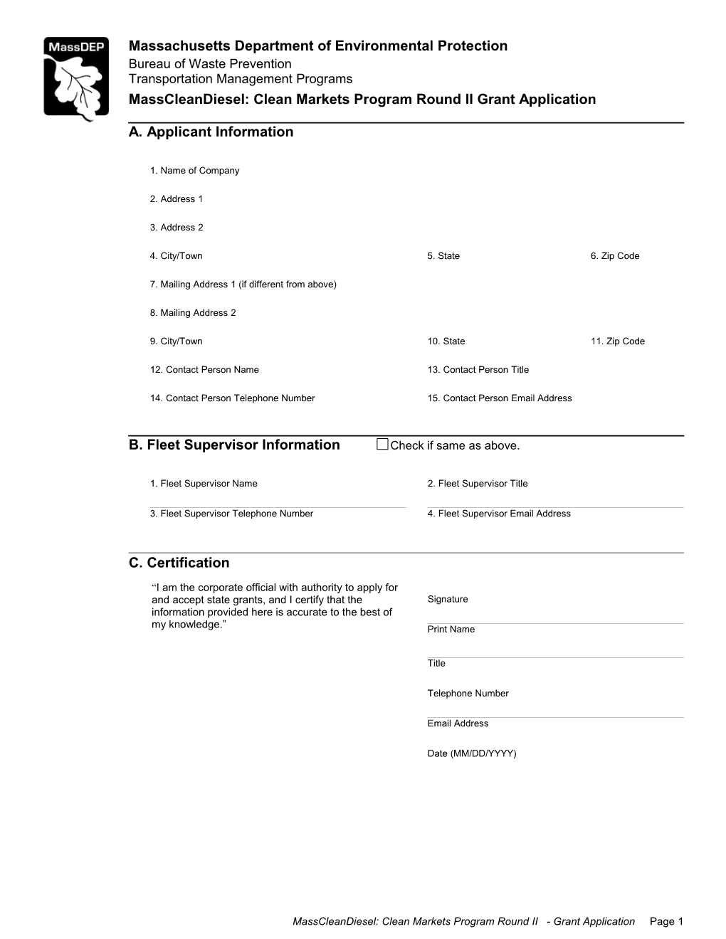 Massachusetts Department of Environmental Protection s10