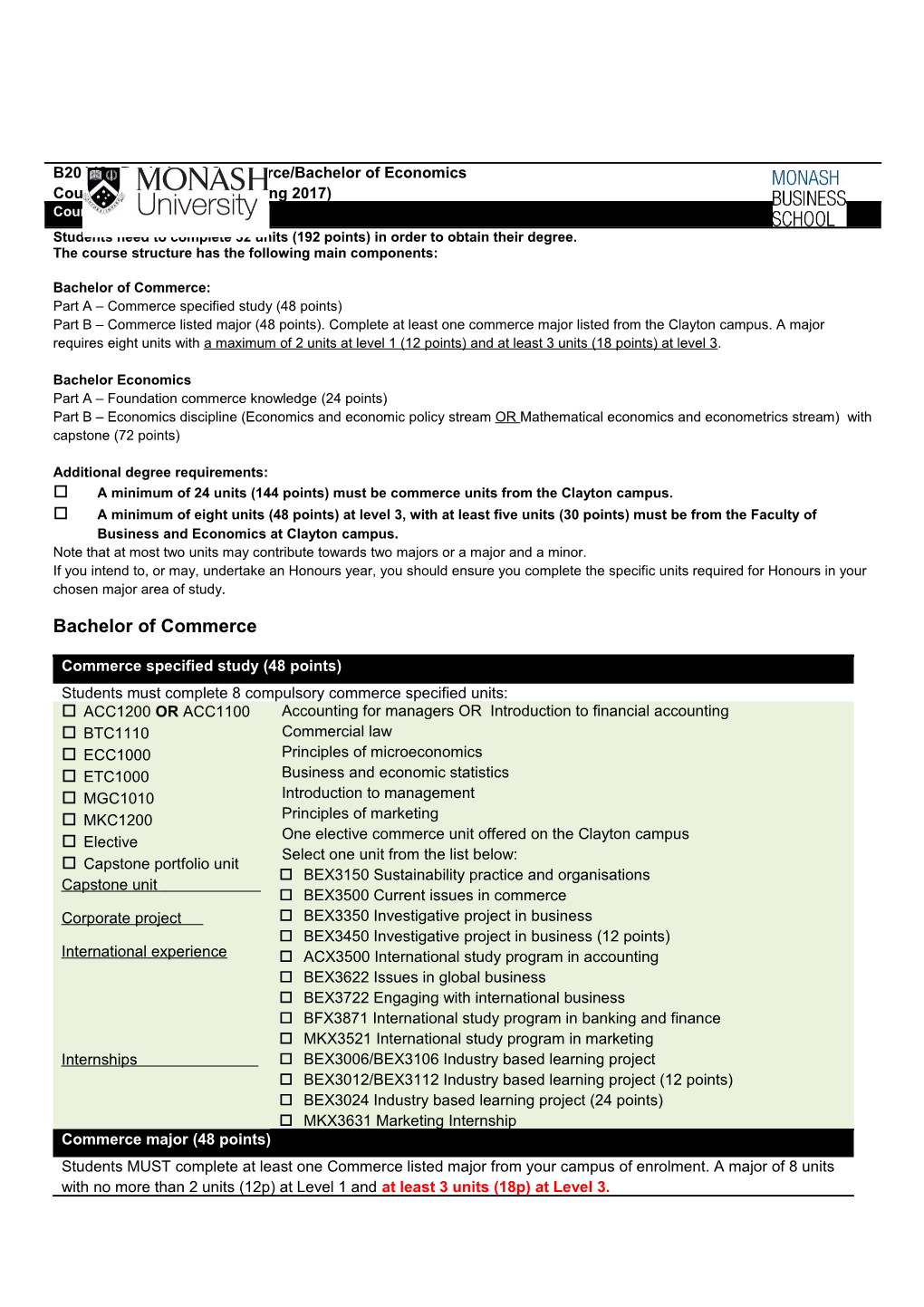 Responsibility for Unit Choice s1