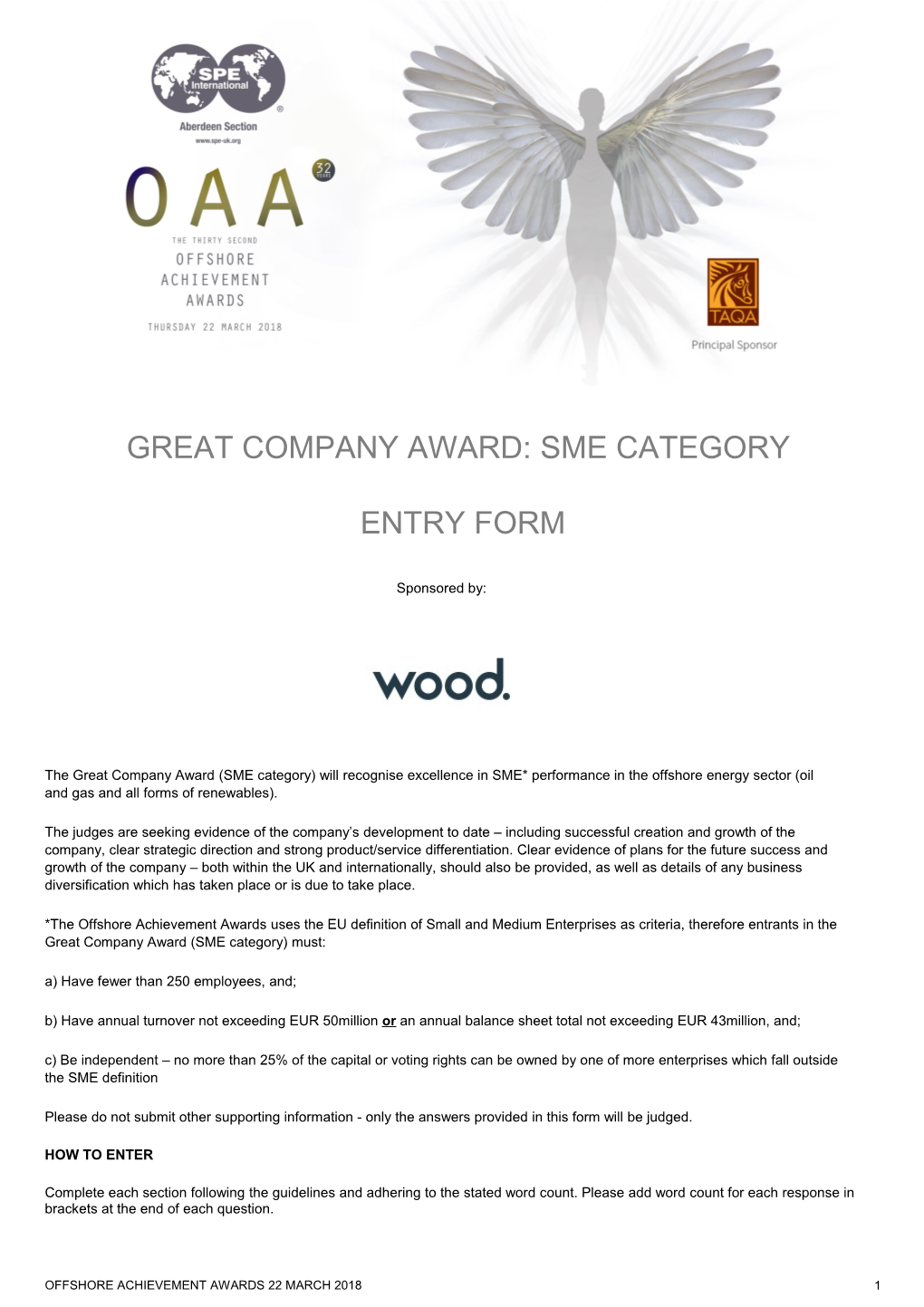 Great Company Award: SME CATEGORY