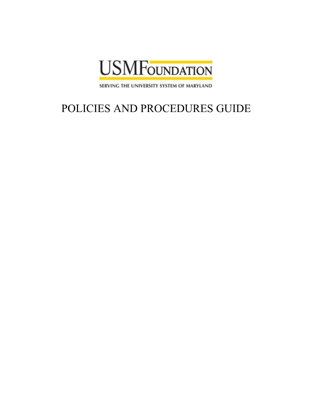 Policies and Procedures Guide
