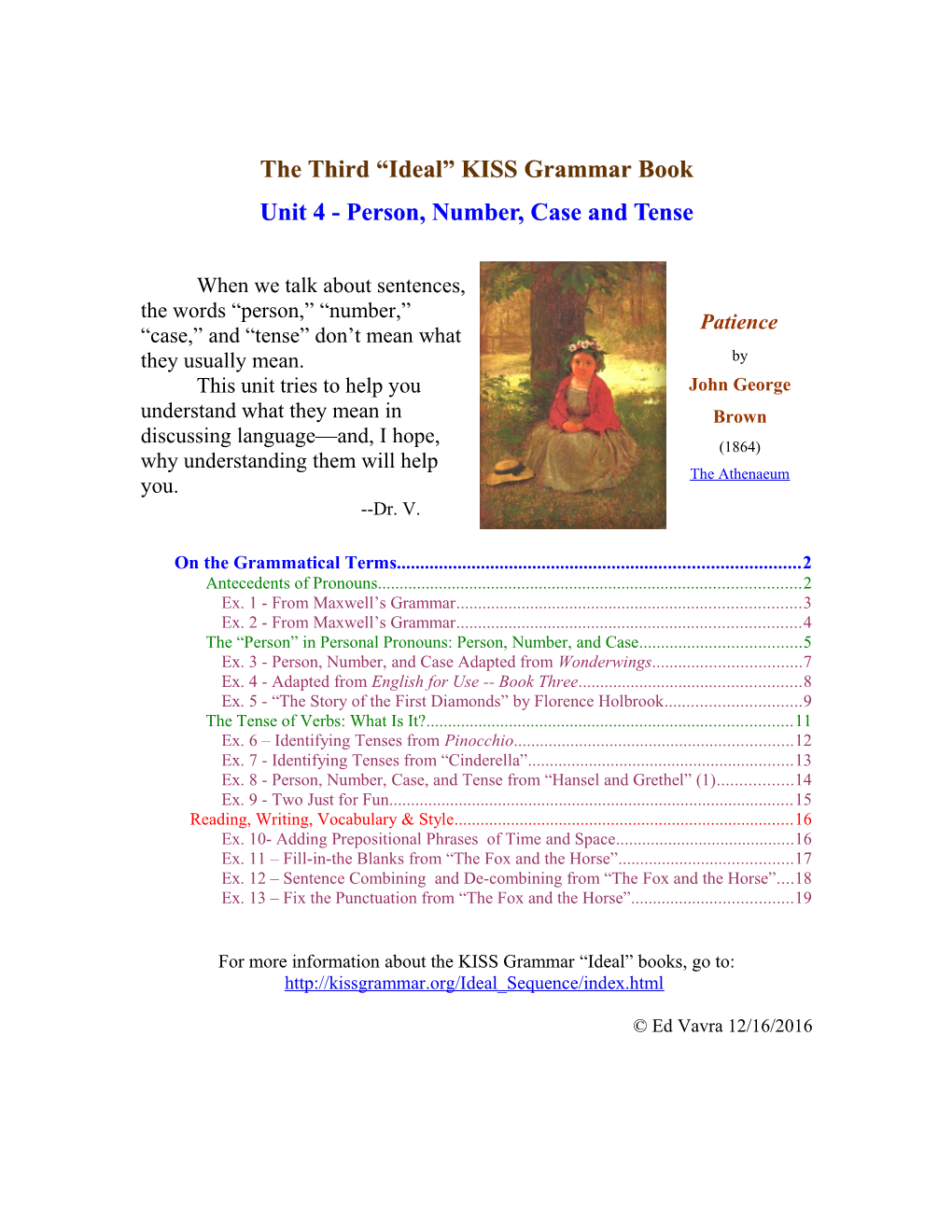 The Third Ideal KISS Grammar Book