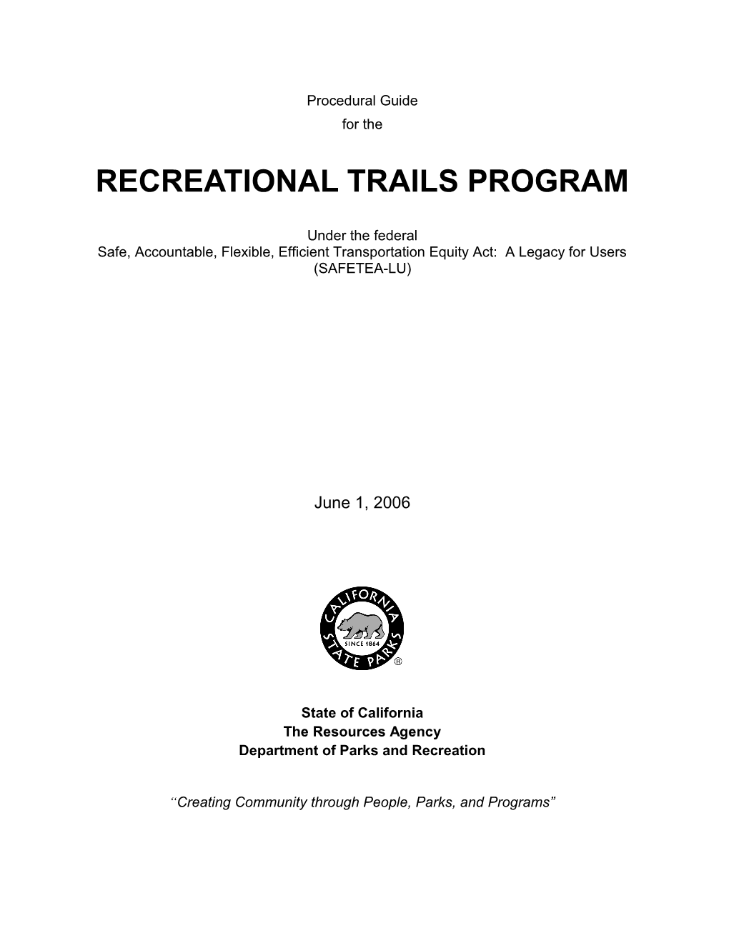 Recreational Trails Program s1
