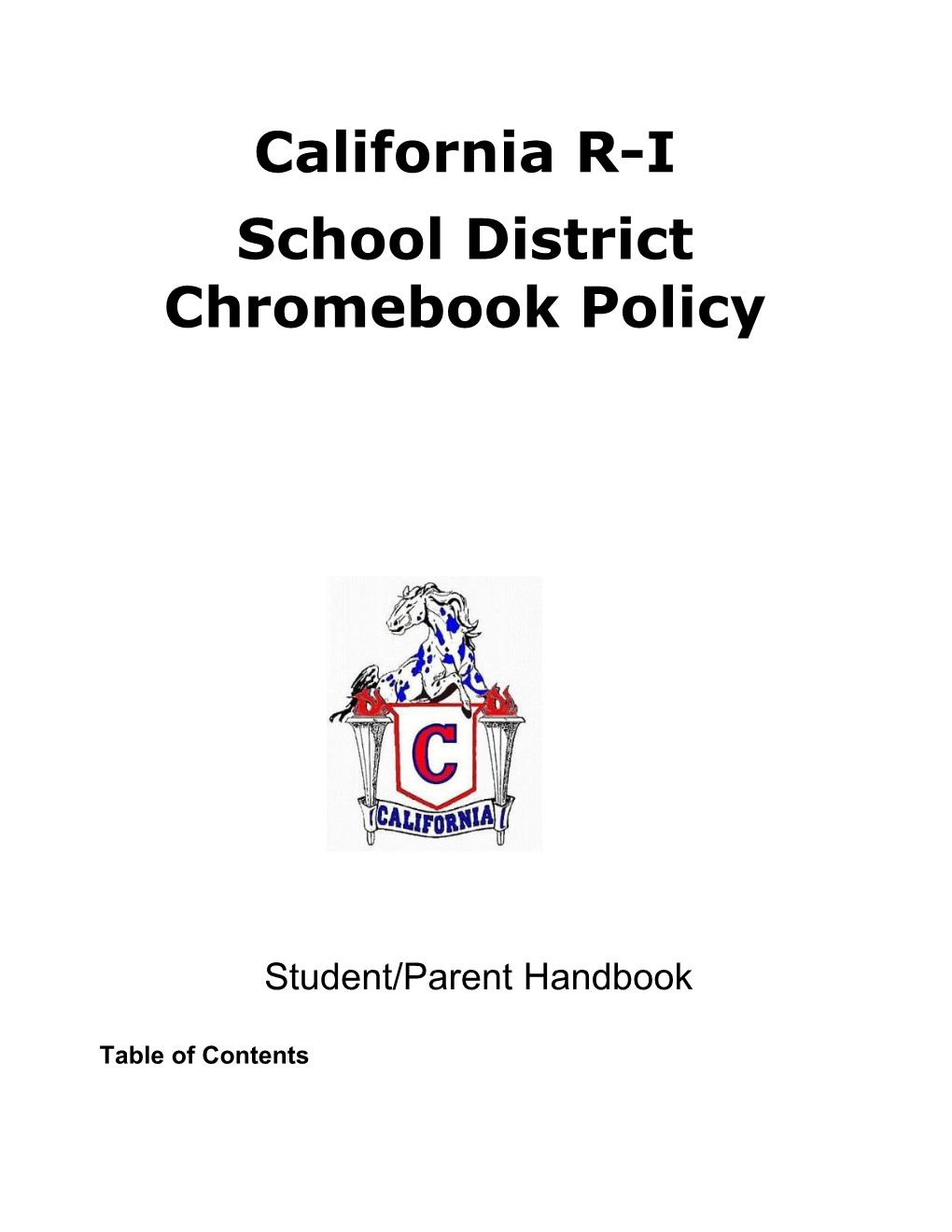 Chromebook Policy