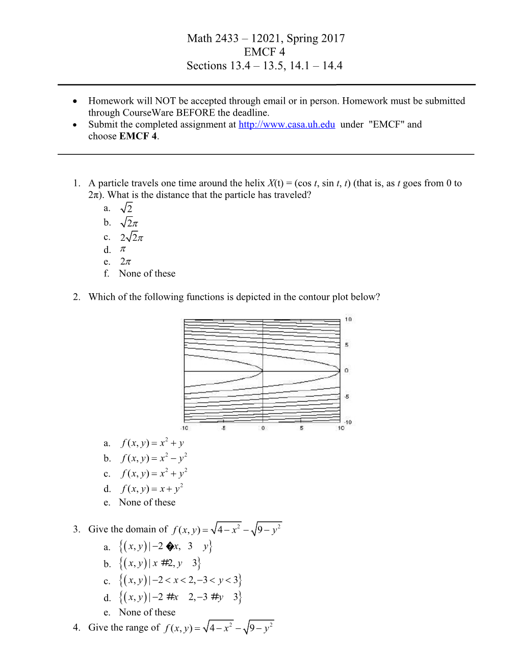 Math 1432 Online, Section 13869