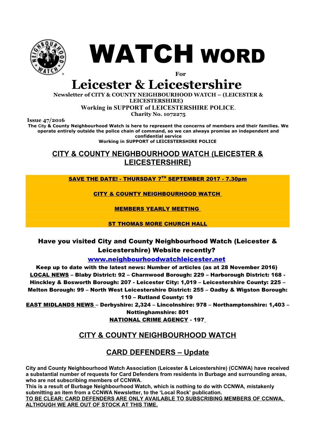 Leicester & Leicestershire s4