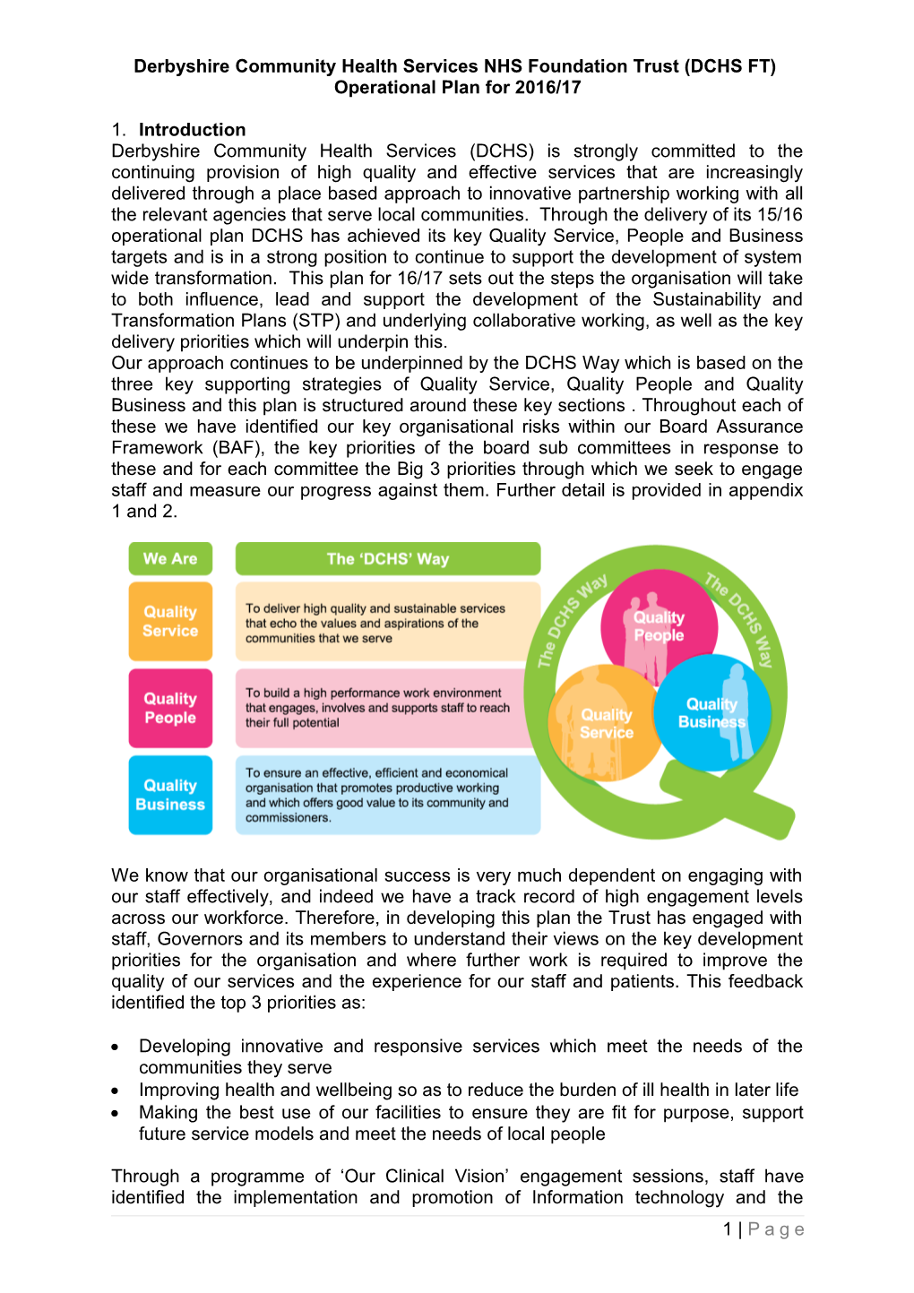 Derbyshire Community Health Services NHS Foundation Trust (DCHS FT)