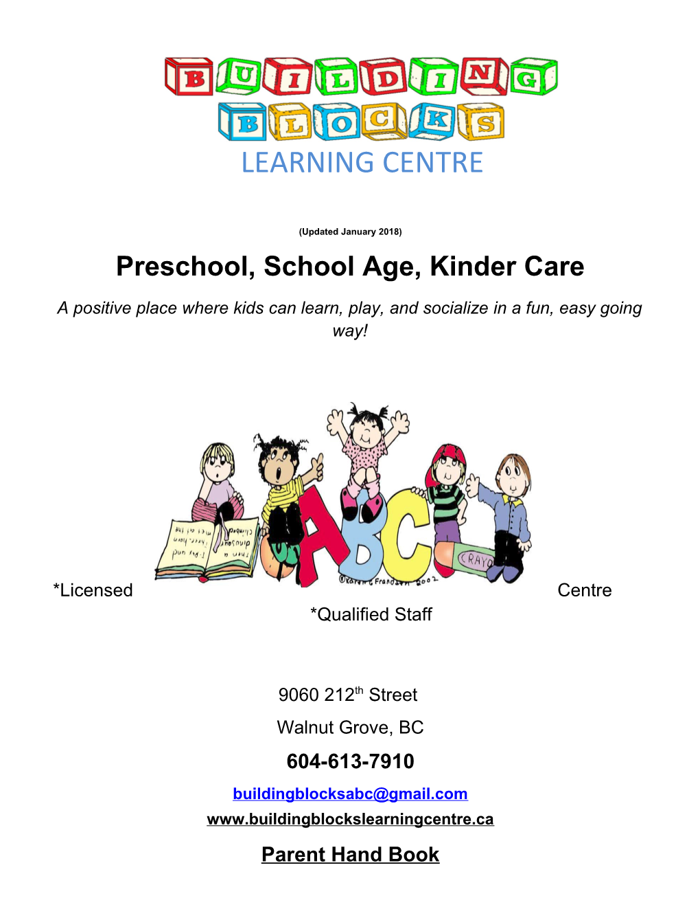 Preschool, School Age, Kinder Care