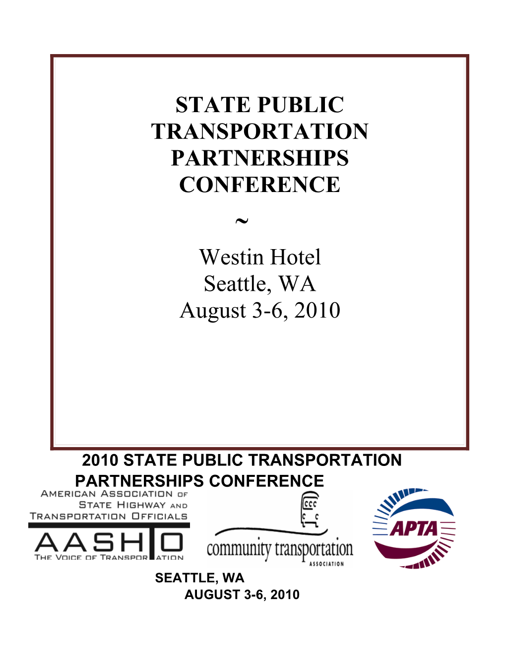 2010 State Public Transportation