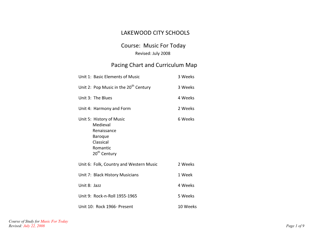 Lakewood City Schools Language Arts Course of Study Draft s2