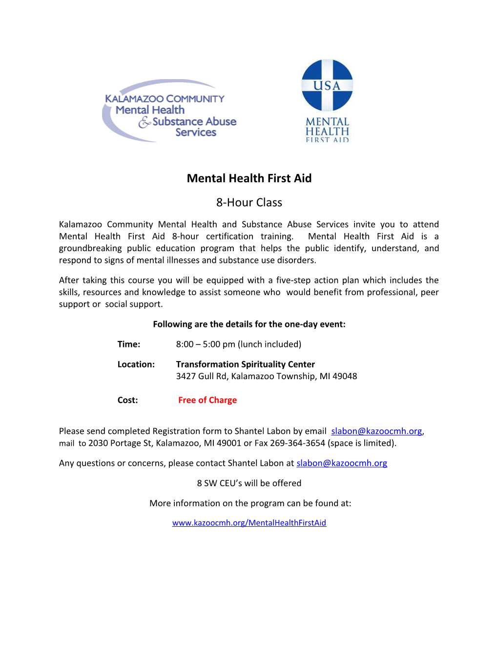 Mental Health First Aid