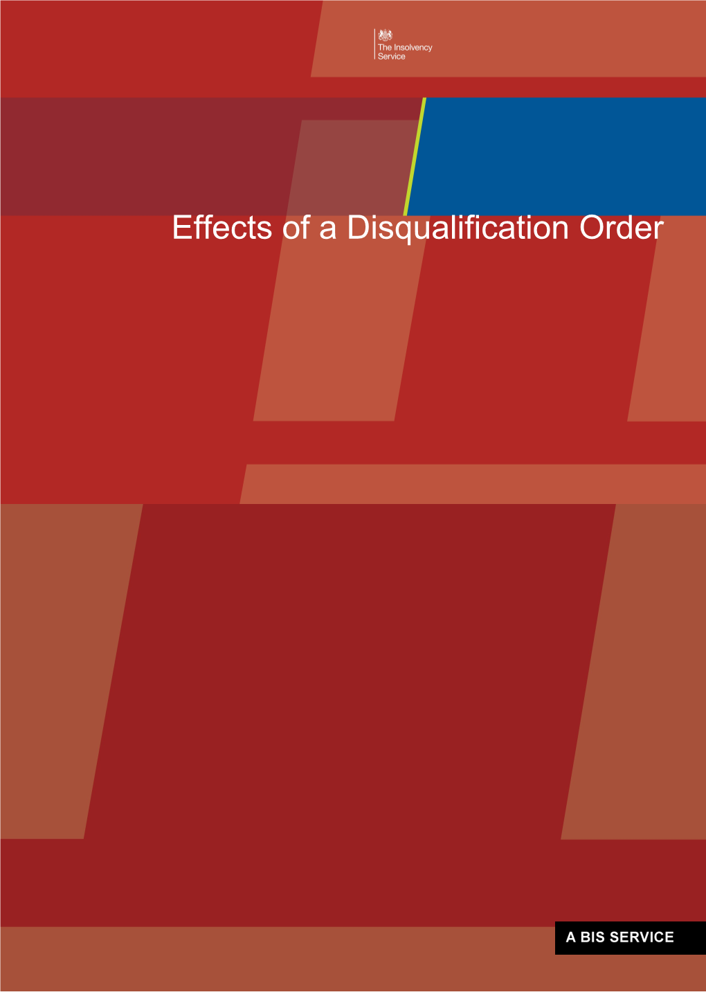 Effects Of A Disqualification Order