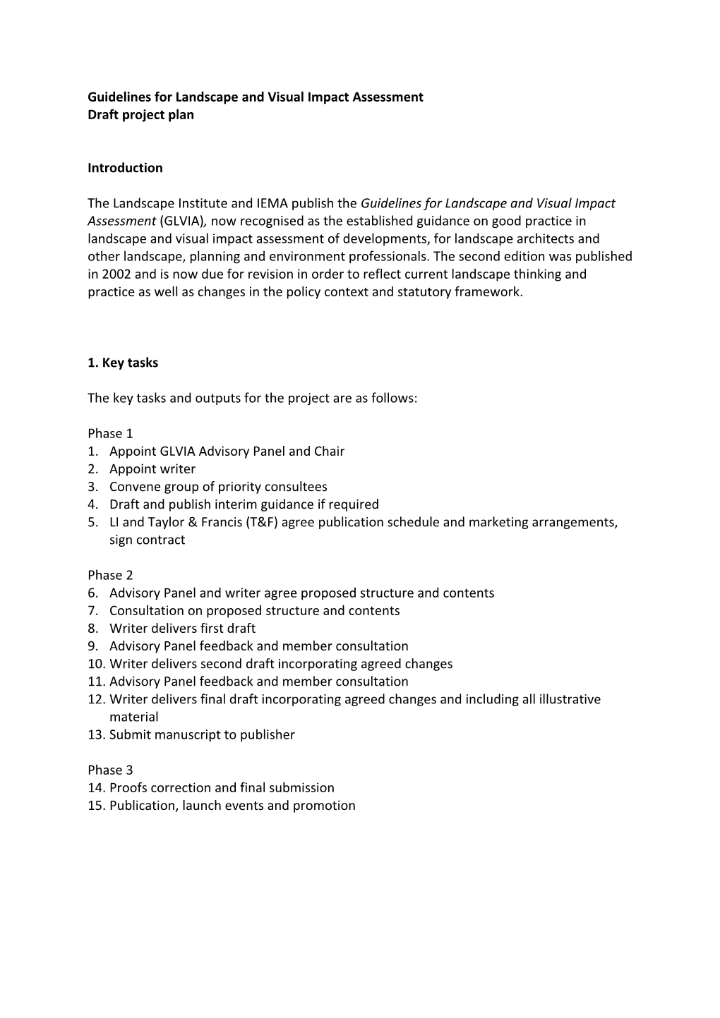 Guidelines for Landscape and Visual Impact Assessment