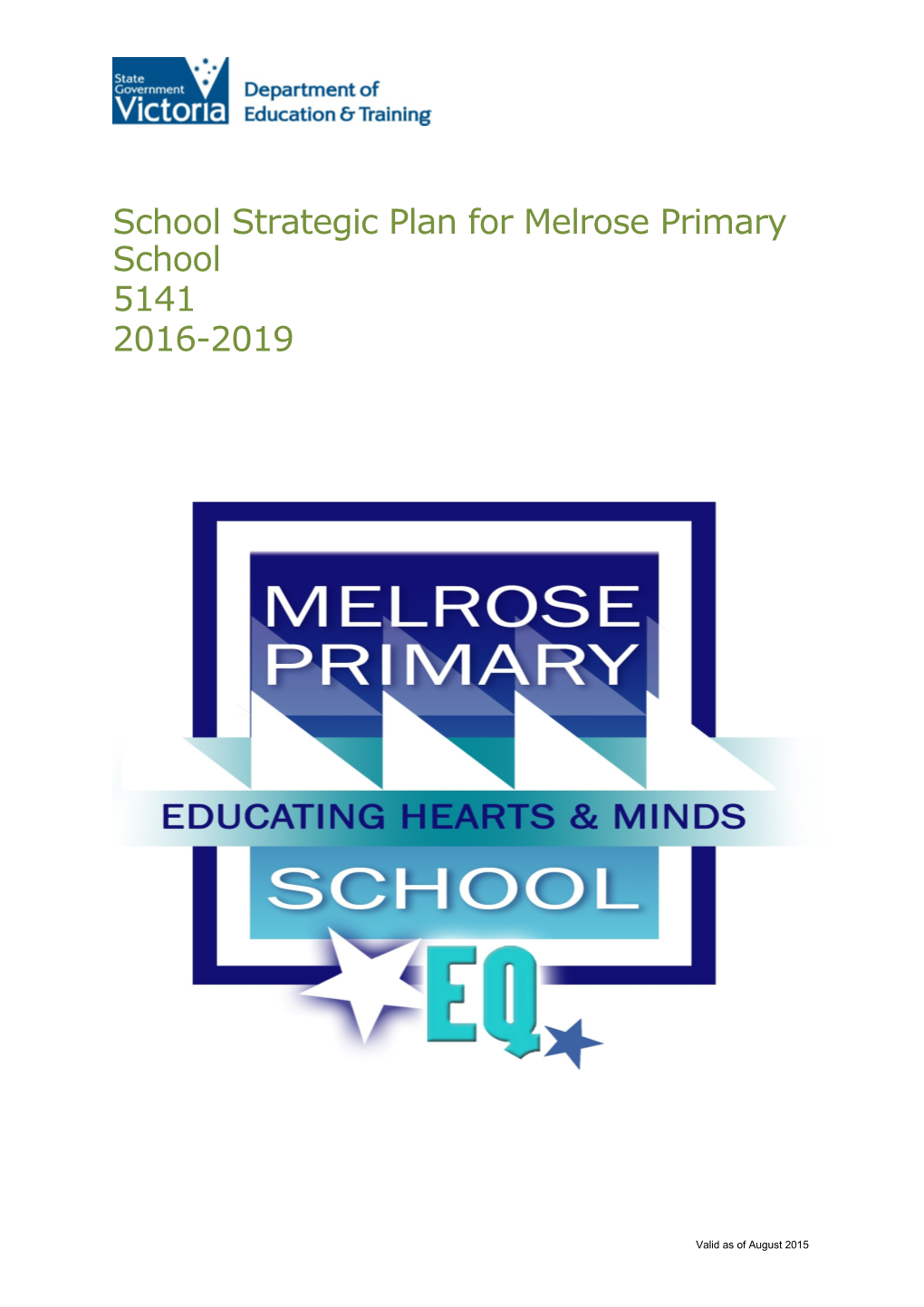 School Strategic Plan Template