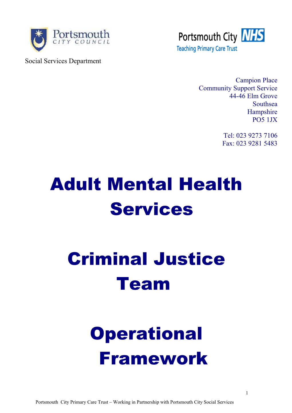 Adult Mental Health Services s2
