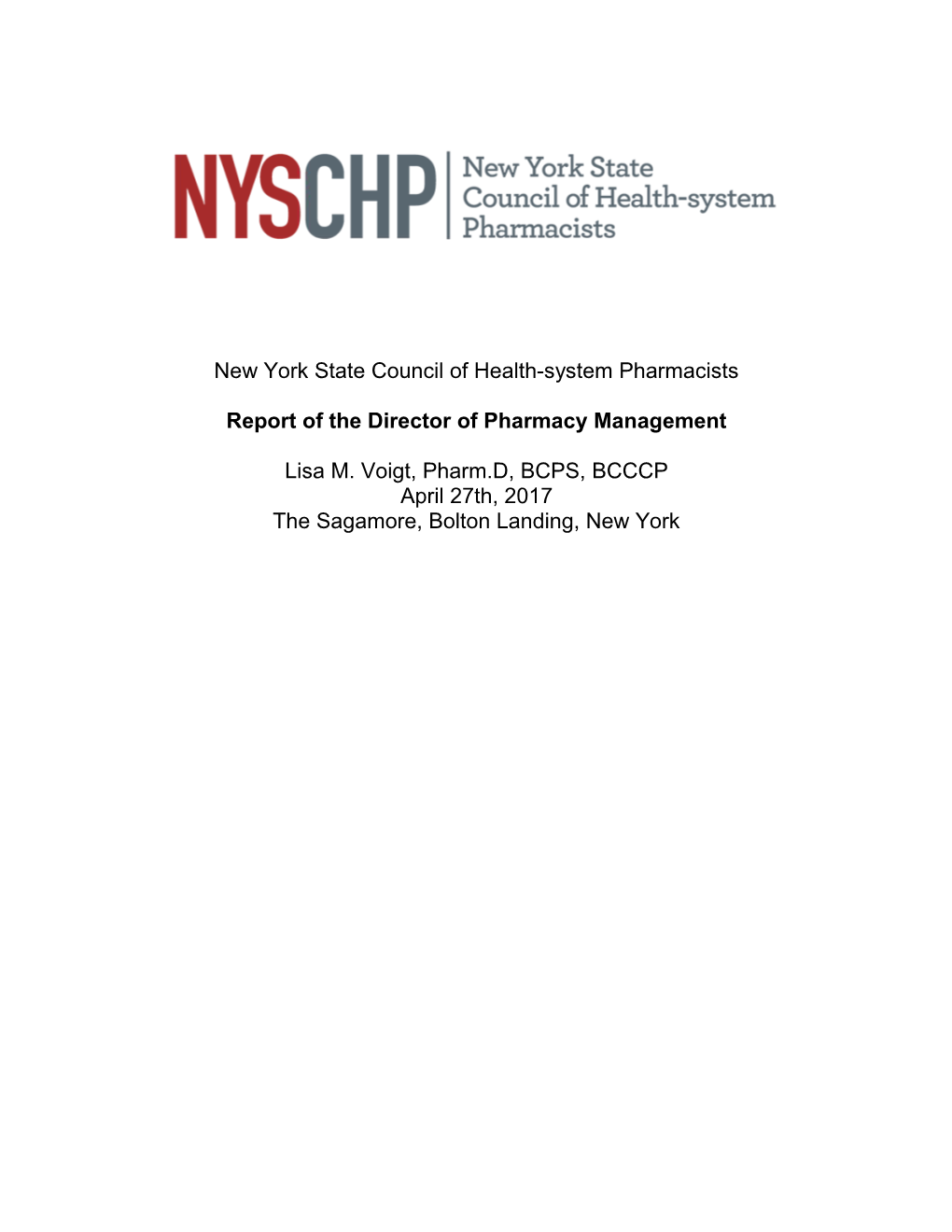 New York State Council of Health-System Pharmacists