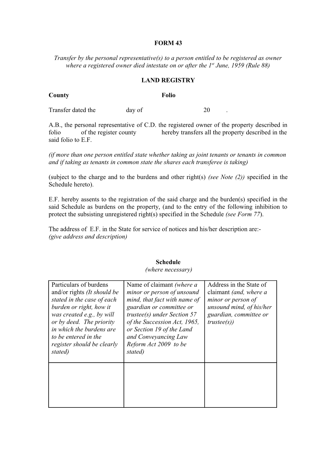 The Land Registration Rules December 2009 s1