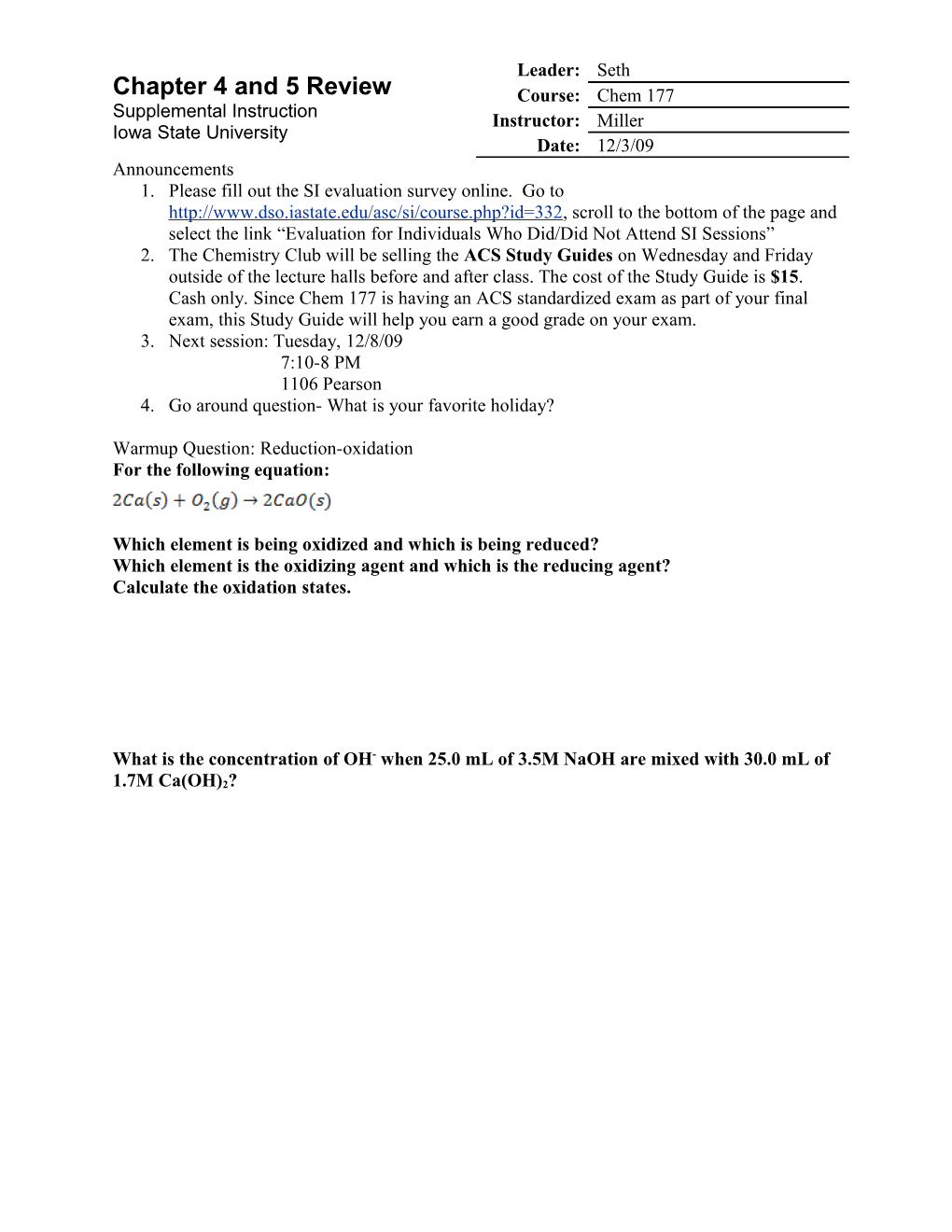 Which Element Is Being Oxidized and Which Is Being Reduced?