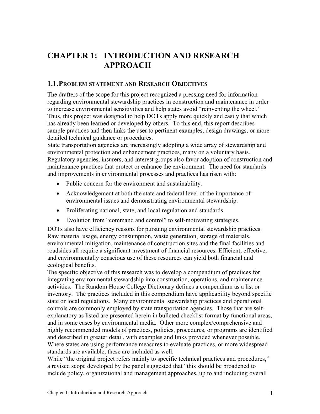 CHAPTER 1:Introduction and Research Approach