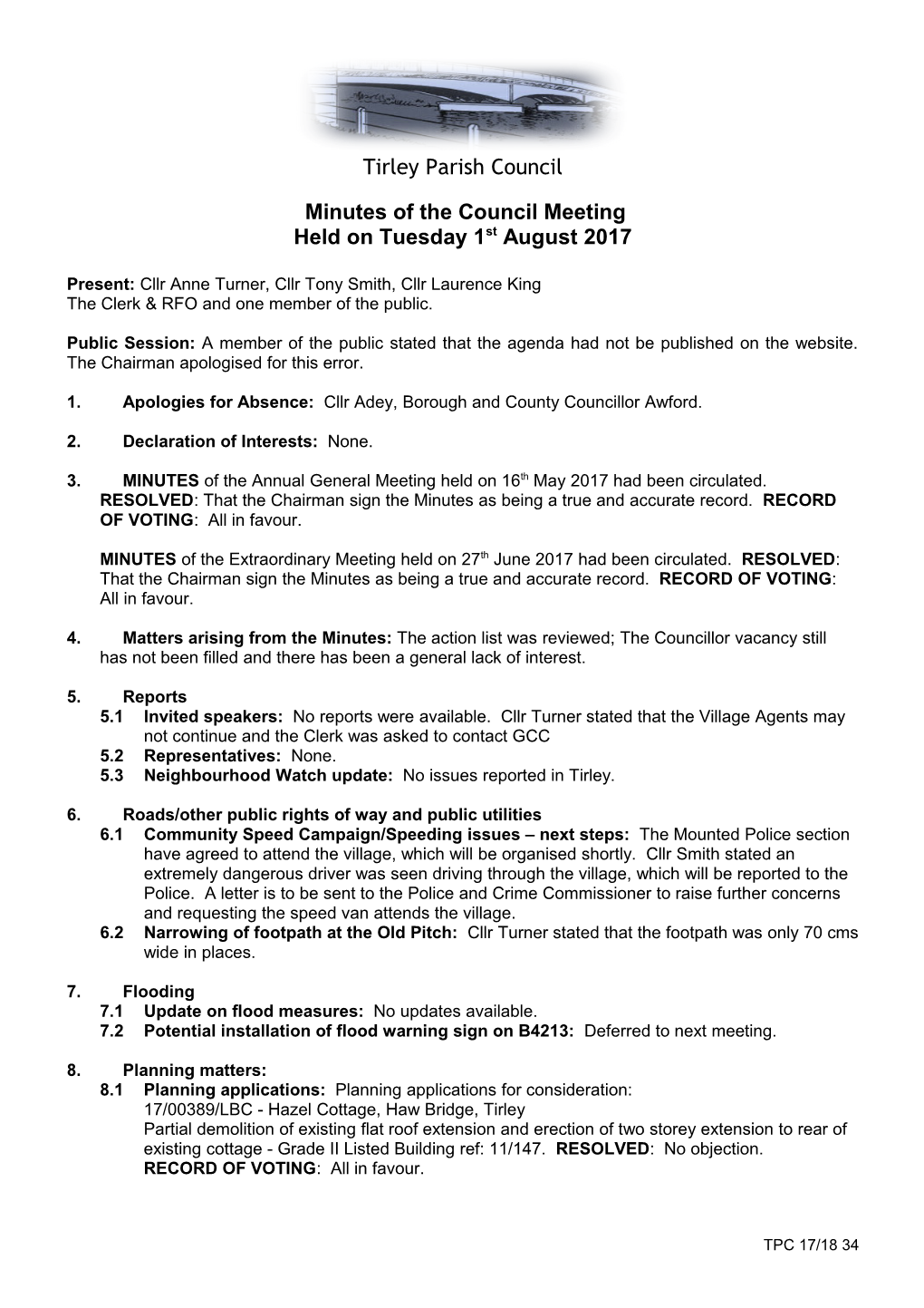 Minutes of Full Council Meeting s1