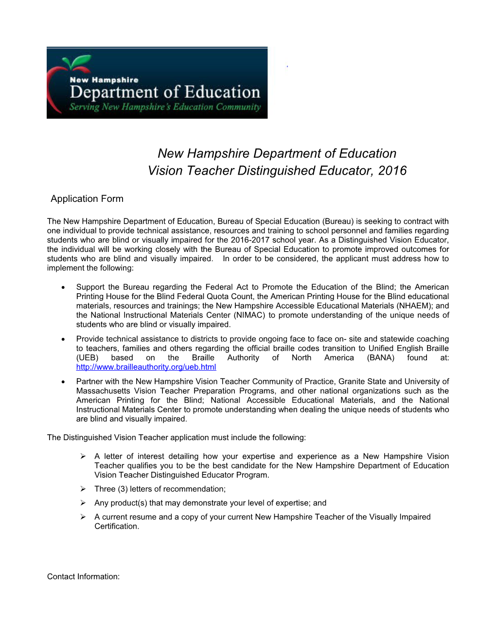 New Hampshire Department of Education s2