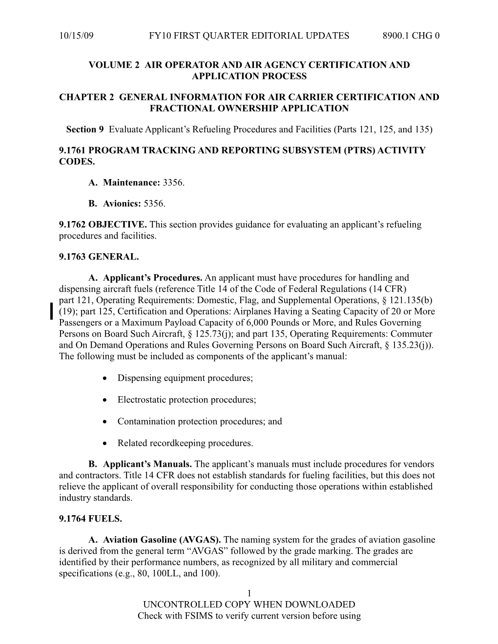 Volume 2 Air Operator and AIR AGENCY Certification and Application PROCESS