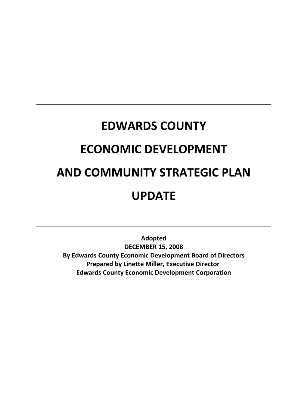 And Community Strategic Plan