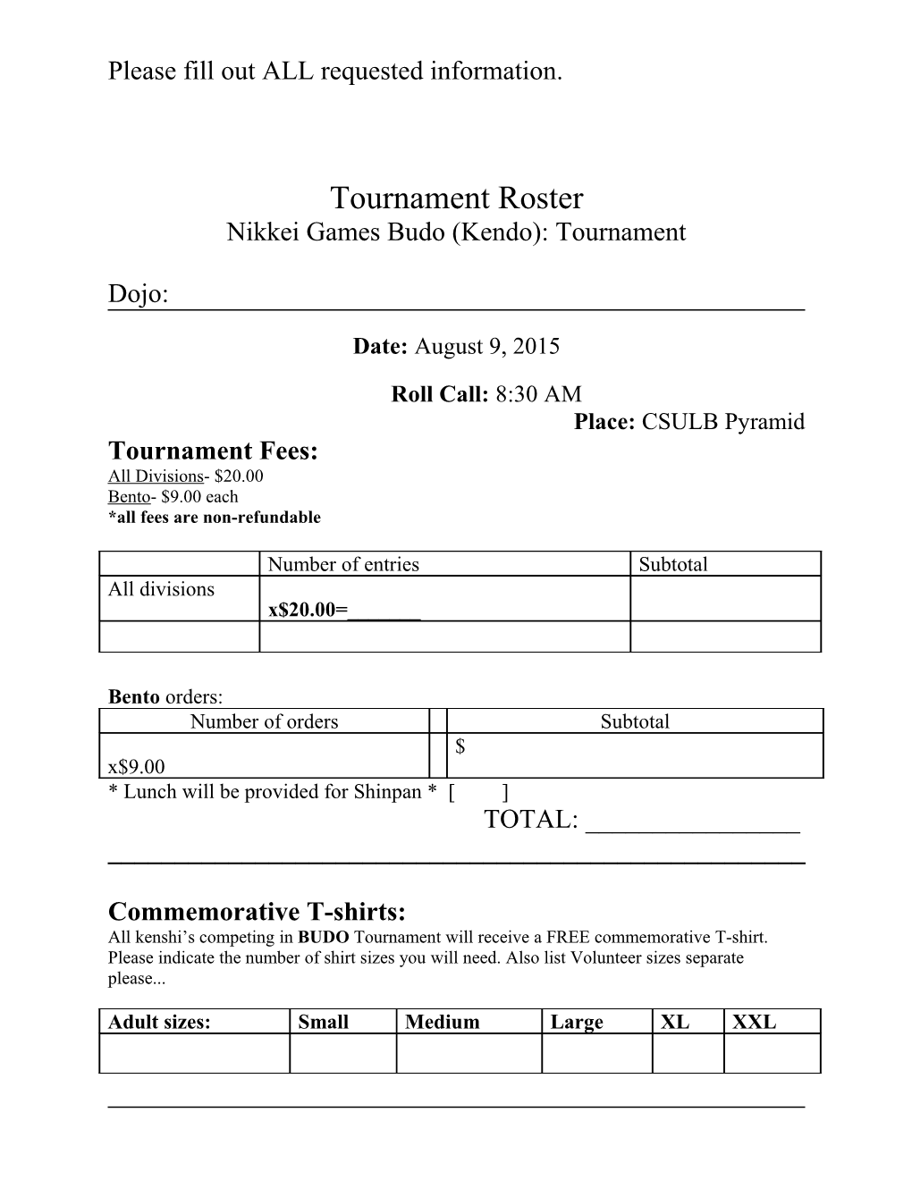 14Th Nikkei Games: Budo Tournament (Kendo)