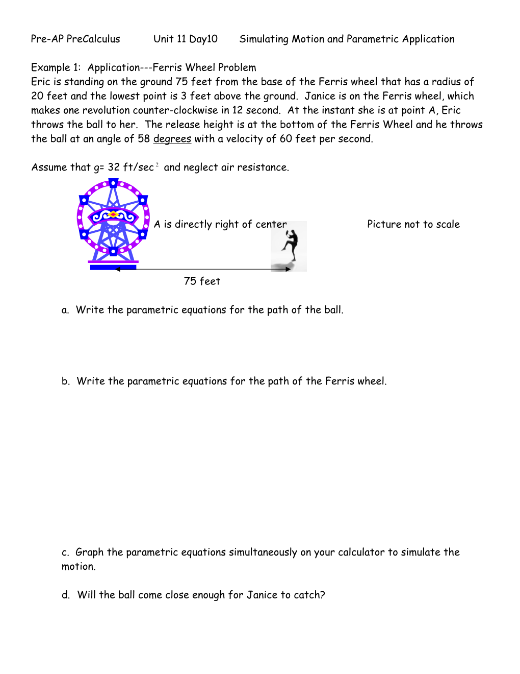 Unit 11 Day 3 Simulating Motion