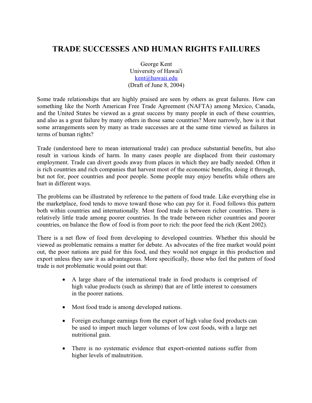 Trade Successes And Human Rights Failures