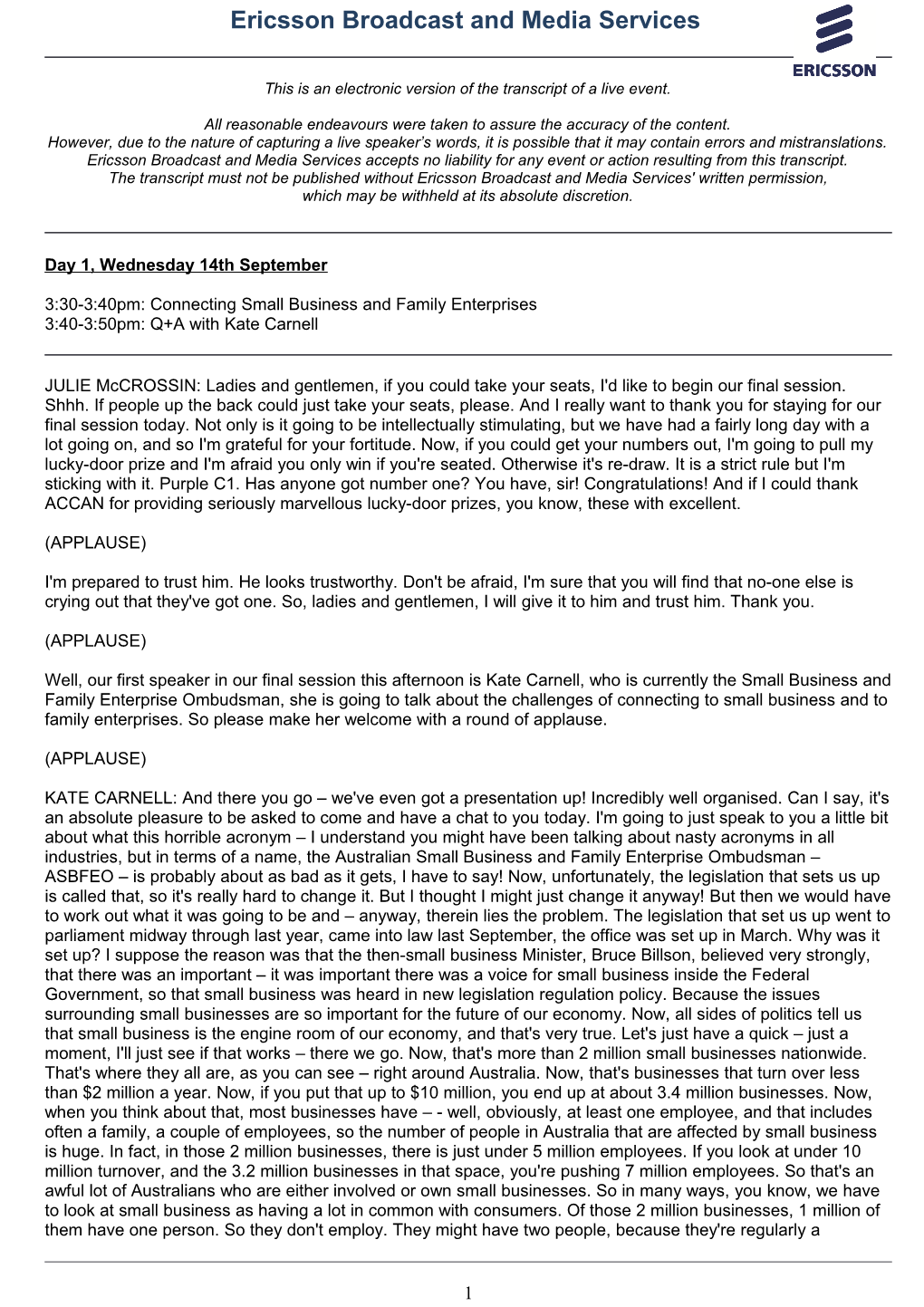 3:30-3:40Pm: Connecting Small Business and Family Enterprises