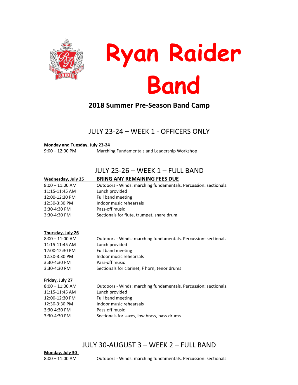 Ryan Raider Band