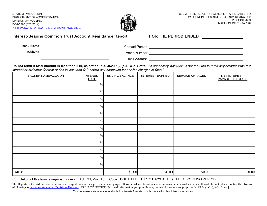 Ibreta Remittance Form