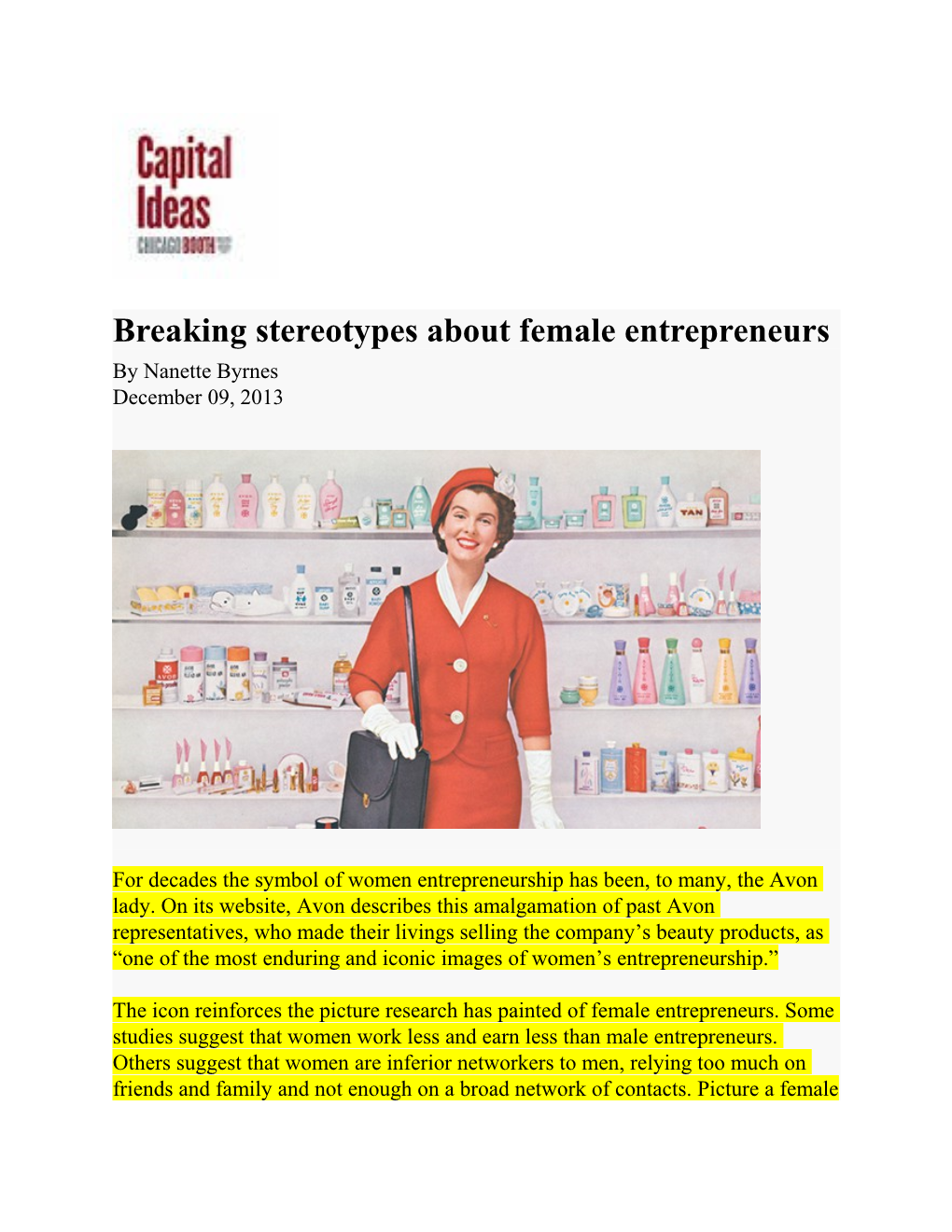 Breaking Stereotypes About Female Entrepreneurs