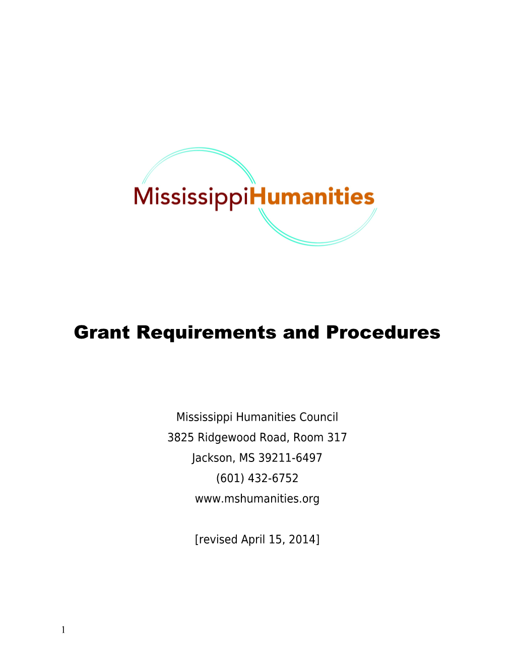 Grant Requirements and Procedures