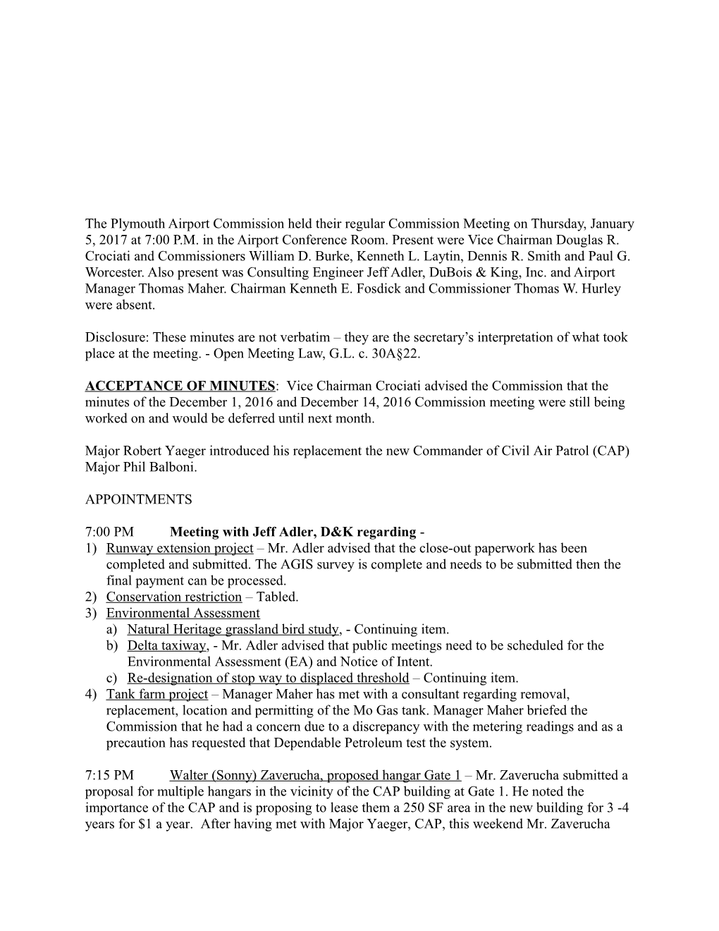 Revised Recommended Meeting Notice and Agenda s1