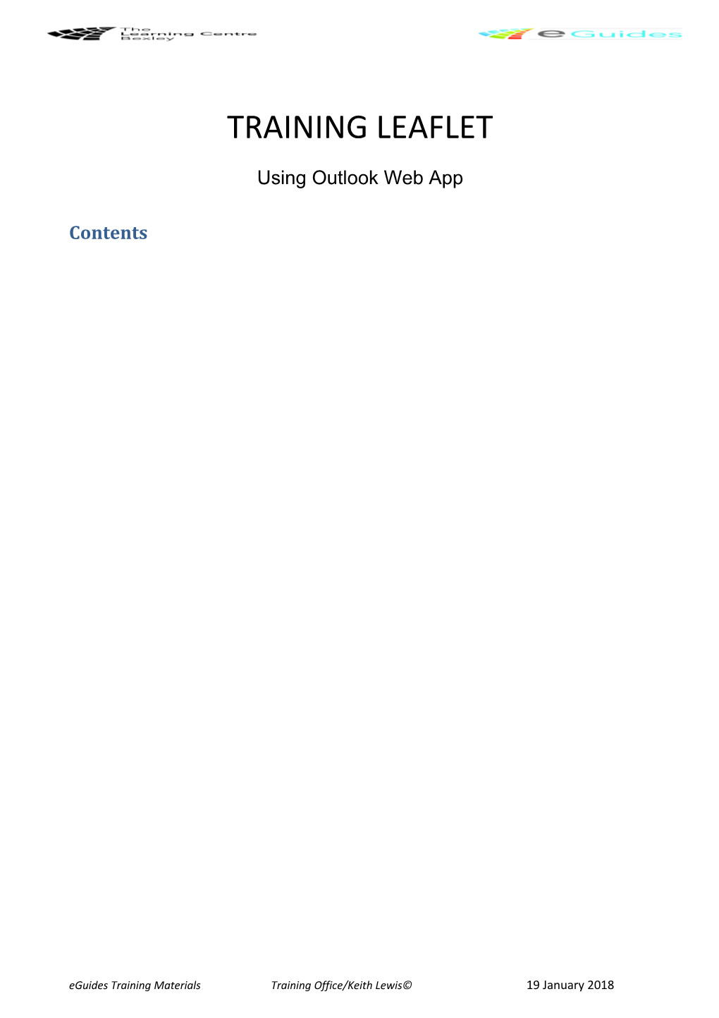 Using Outlook Web App