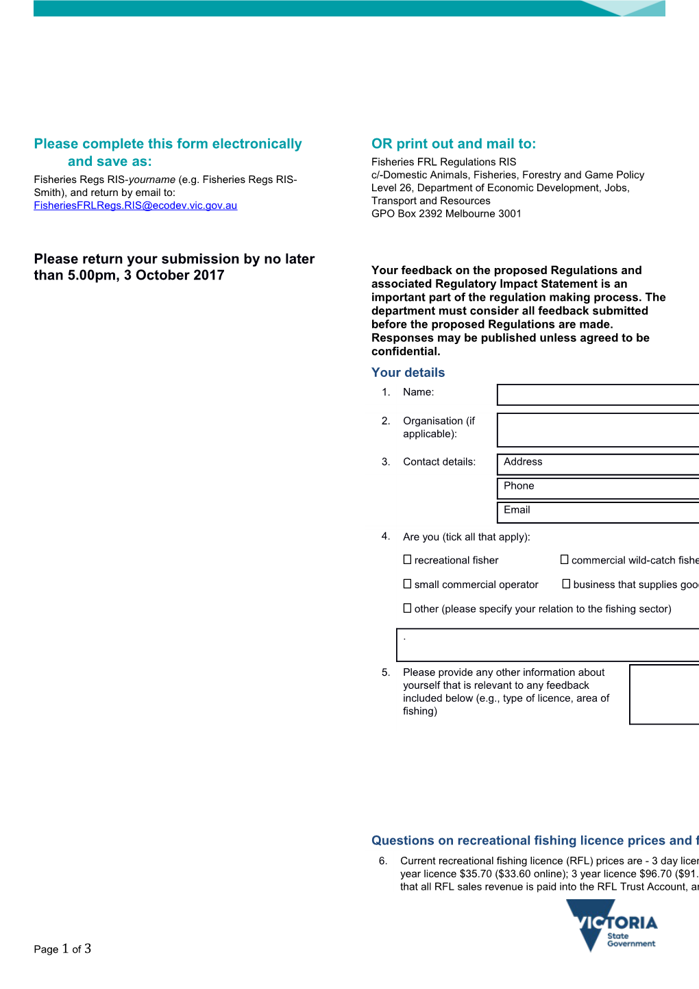Please Complete This Form Electronically and Save As