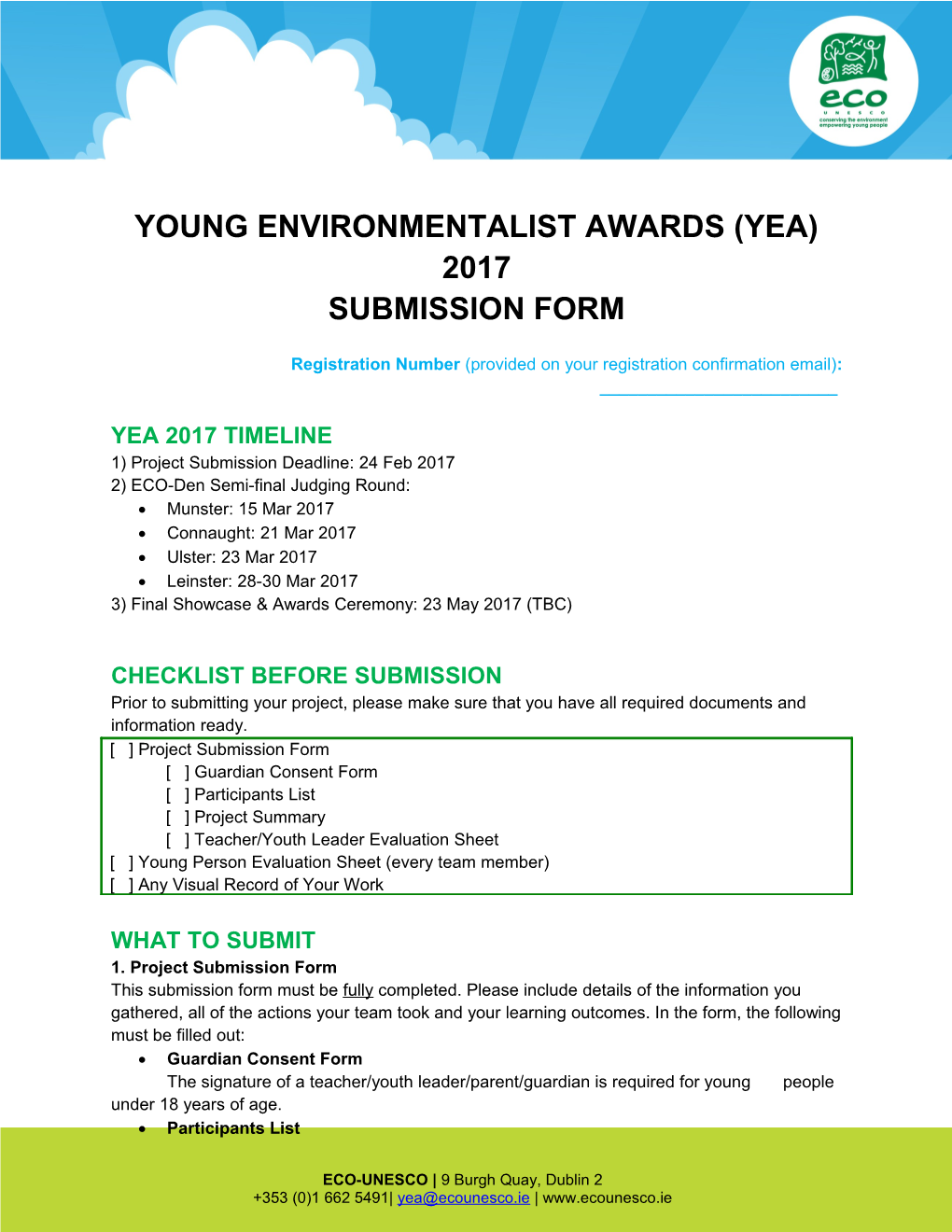 Young Environmentalist Awards 2017