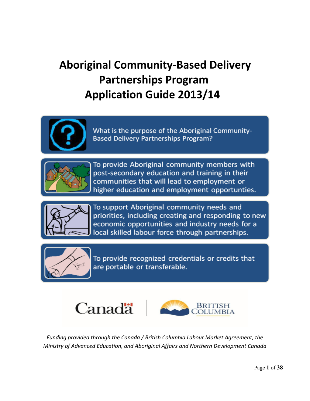 Aboriginal Community-Based Delivery Partnerships Program