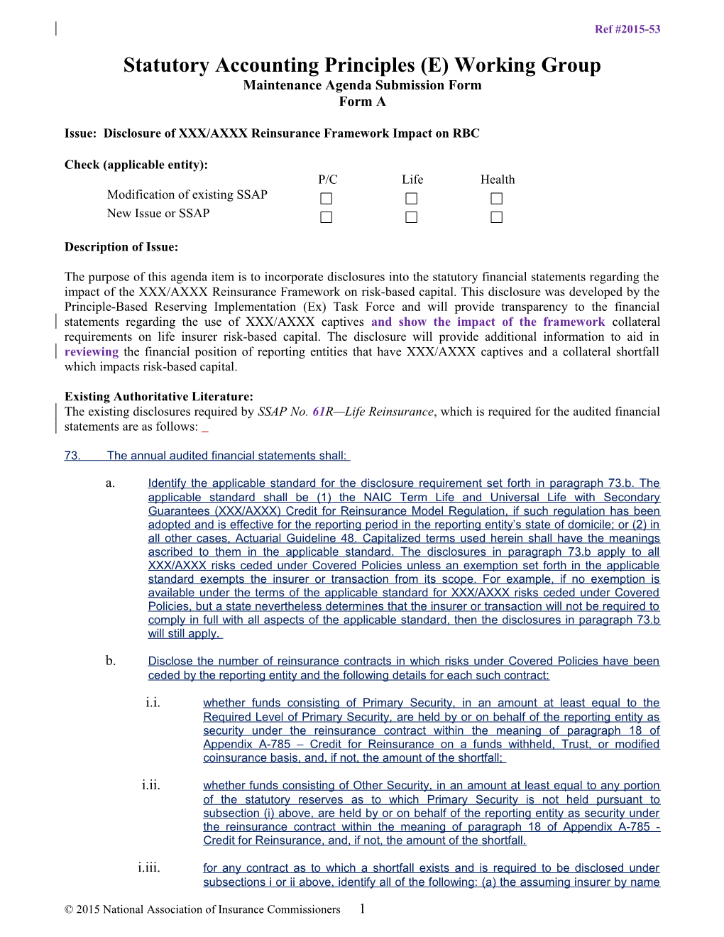 Statutory Accounting Principles Working Group s4