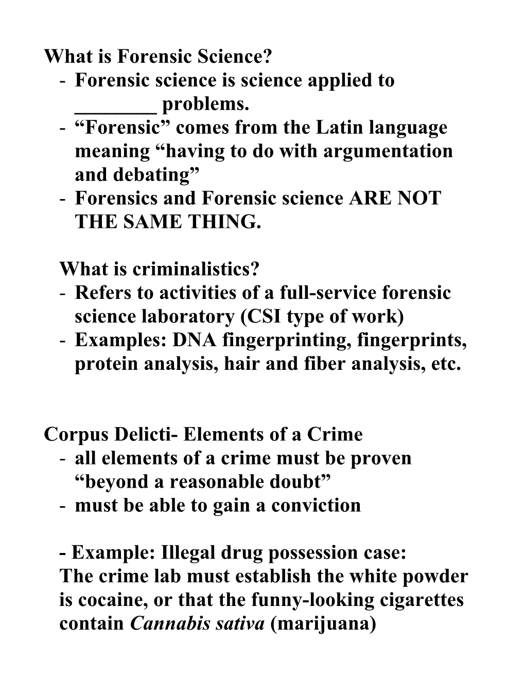 What Is Forensic Science?