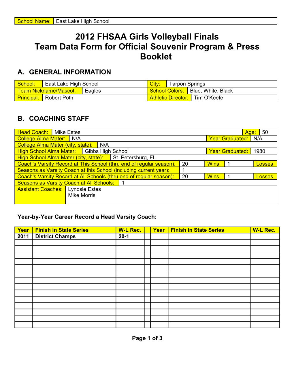 Team Data Form for Official Souvenir Program & Press Booklet s8